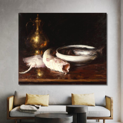 Natura Morta William Merritt Chase wmc84 quadro stampato su tela