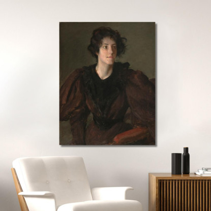 Studio Di Una Giovane Donna William Merritt Chase wmc86 quadro stampato su tela
