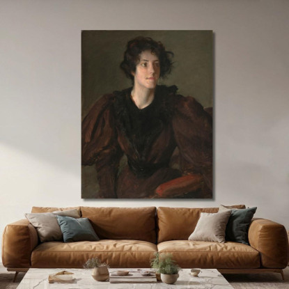 Studio Di Una Giovane Donna William Merritt Chase wmc86 quadro stampato su tela