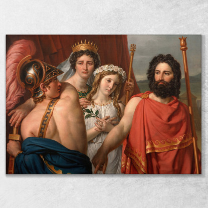 La Rabbia Di Achille Jacques Louis David jld32 quadro stampato su tela