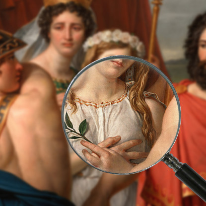 La Rabbia Di Achille Jacques Louis David jld32 quadro stampato su tela