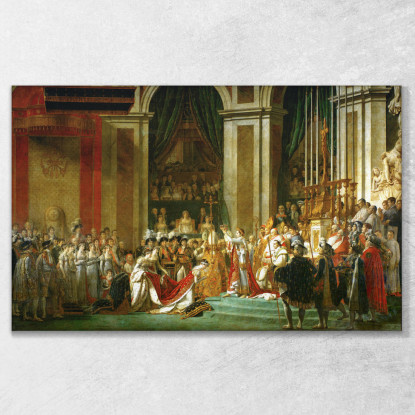 L'Incoronazione Dell'Imperatore E Dell'Imperatrice 2 Jacques Louis David jld34 quadro stampato su tela