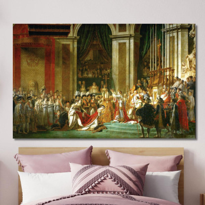 L'Incoronazione Dell'Imperatore E Dell'Imperatrice 2 Jacques Louis David jld34 quadro stampato su tela