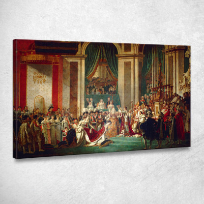 L'Incoronazione Dell'Imperatore E Dell'Imperatrice Jacques Louis David jld35 quadro stampato su tela