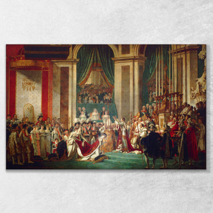 L'Incoronazione Dell'Imperatore E Dell'Imperatrice Jacques Louis David jld35 quadro stampato su tela