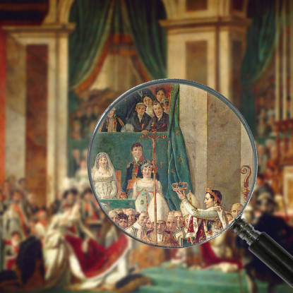 L'Incoronazione Dell'Imperatore E Dell'Imperatrice Jacques Louis David jld35 quadro stampato su tela