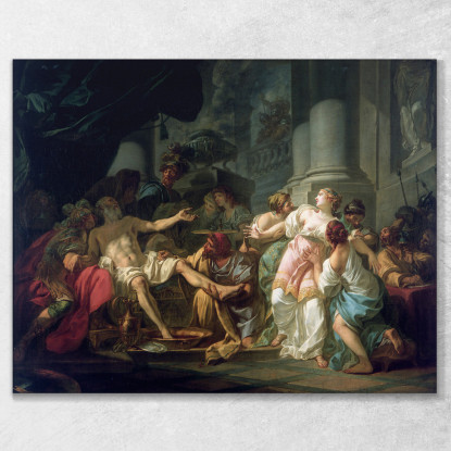 La Morte Di Seneca Jacques Louis David jld36 quadro stampato su tela