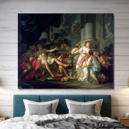 La Morte Di Seneca Jacques Louis David jld36 quadro stampato su tela
