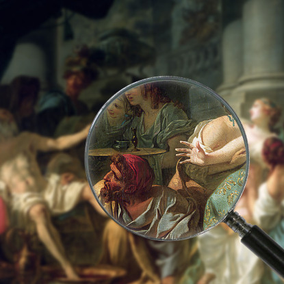 La Morte Di Seneca Jacques Louis David jld36 quadro stampato su tela