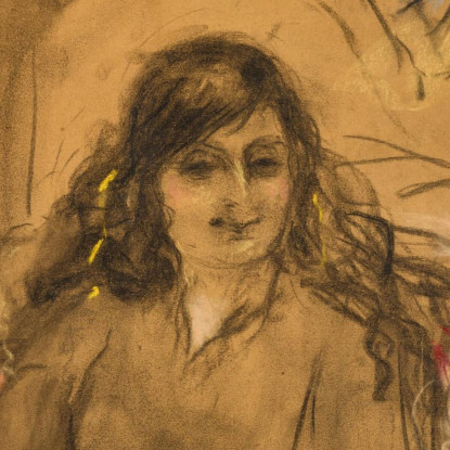 Studio Per Il Ritratto Della Contessa Anna De Noailles Édouard Vuillard evu26 quadro stampato su tela