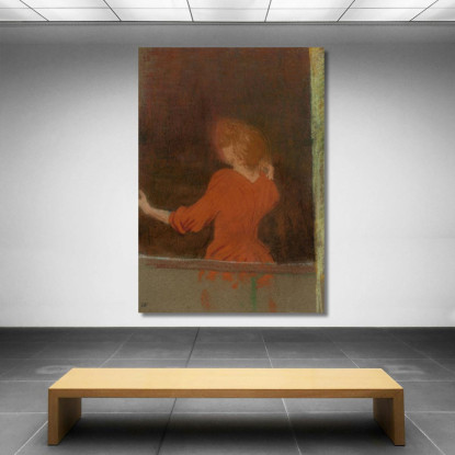 Donna In Rosso Édouard Vuillard evu27 quadro stampato su tela