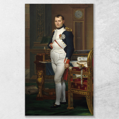 L'Imperatore Napoleone Nel Suo Studio Alle Tuileries Jacques Louis David jld39 quadro stampato su tela