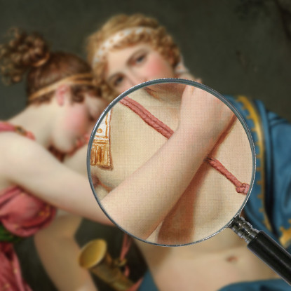 L'Addio Di Telemaco Ed Eucaris Jacques Louis David jld40 quadro stampato su tela