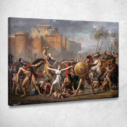 L'Intervento Delle Sabine Jacques Louis David jld42 quadro stampato su tela