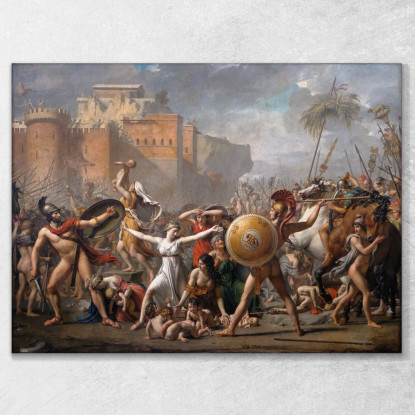 L'Intervento Delle Sabine Jacques Louis David jld42 quadro stampato su tela