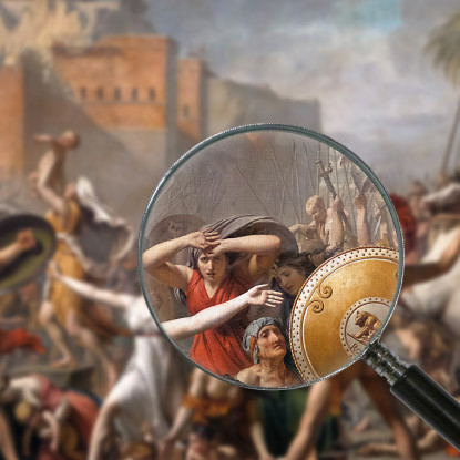 L'Intervento Delle Sabine Jacques Louis David jld42 quadro stampato su tela