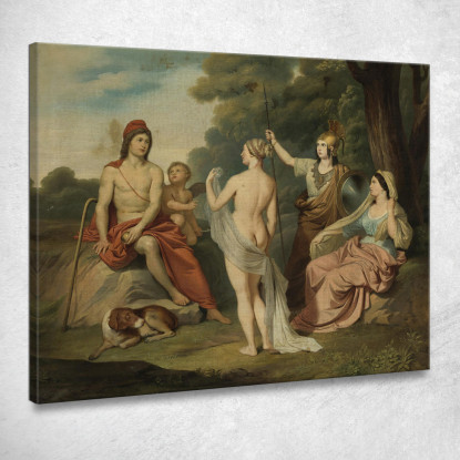 Il Giudizio Di Parigi Jacques Louis David jld43 quadro stampato su tela