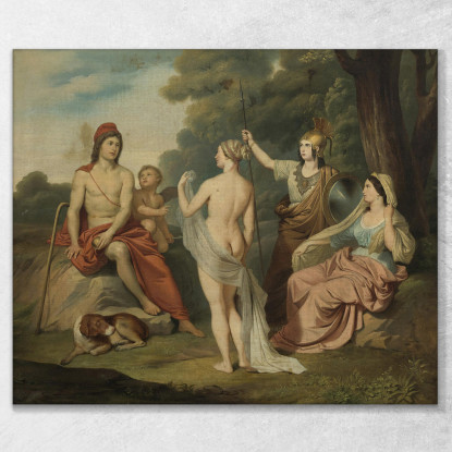 Il Giudizio Di Parigi Jacques Louis David jld43 quadro stampato su tela