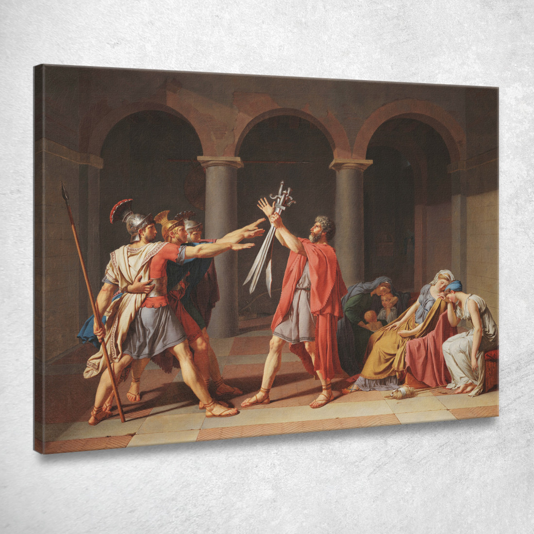 Il Giuramento Degli Orazi Jacques Louis David jld45 quadro stampato su tela