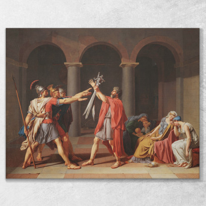 Il Giuramento Degli Orazi Jacques Louis David jld45 quadro stampato su tela