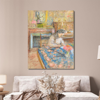 Madame Vuillard Scrive Vaucresson Édouard Vuillard evu113 quadro stampato su tela