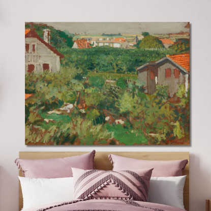 Maisonettes In Un Recinto Édouard Vuillard evu116 quadro stampato su tela