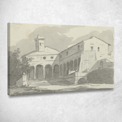 Chiesa Di Sant'Onofrio Roma Jacques Louis David jld49 quadro stampato su tela