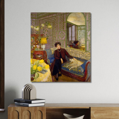 Marcelle Aron Madame Tristan Bernard Édouard Vuillard evu117 quadro stampato su tela