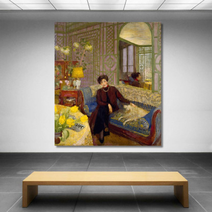 Marcelle Aron Madame Tristan Bernard Édouard Vuillard evu117 quadro stampato su tela