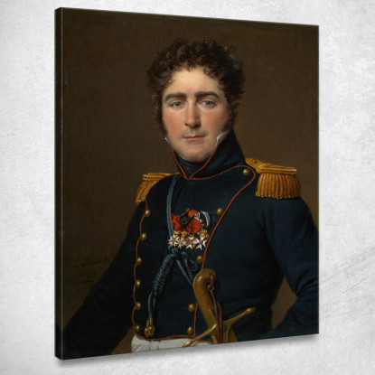 Conte Henri Amédée Mercure De Turenne D Aynac Jacques Louis David jld50 quadro stampato su tela