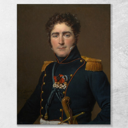 Conte Henri Amédée Mercure De Turenne D Aynac Jacques Louis David jld50 quadro stampato su tela