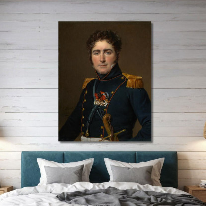 Conte Henri Amédée Mercure De Turenne D Aynac Jacques Louis David jld50 quadro stampato su tela