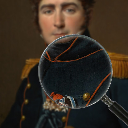 Conte Henri Amédée Mercure De Turenne D Aynac Jacques Louis David jld50 quadro stampato su tela