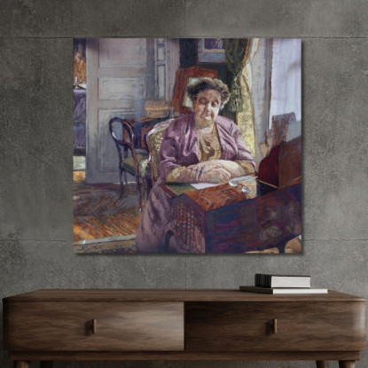 Ritratto Di Signora Frantz Jourdain Édouard Vuillard evu139 quadro stampato su tela