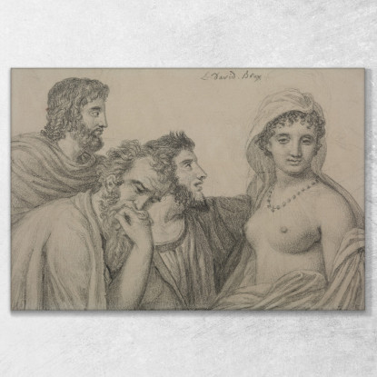 Phryné Davanti Ai Giudici Jacques Louis David jld52 quadro stampato su tela