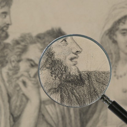 Phryné Davanti Ai Giudici Jacques Louis David jld52 quadro stampato su tela