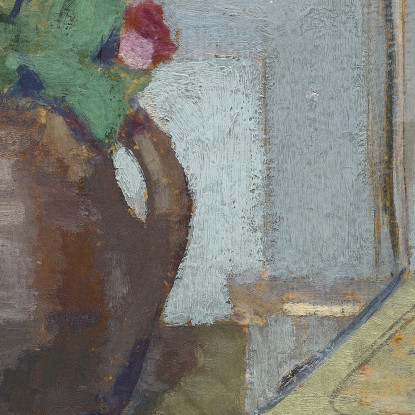 La Scatola Dei Colori Dell'Artista E Le Rose Muschiose Édouard Vuillard evu153 quadro stampato su tela