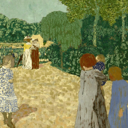 La Passeggiata Édouard Vuillard evu164 quadro stampato su tela