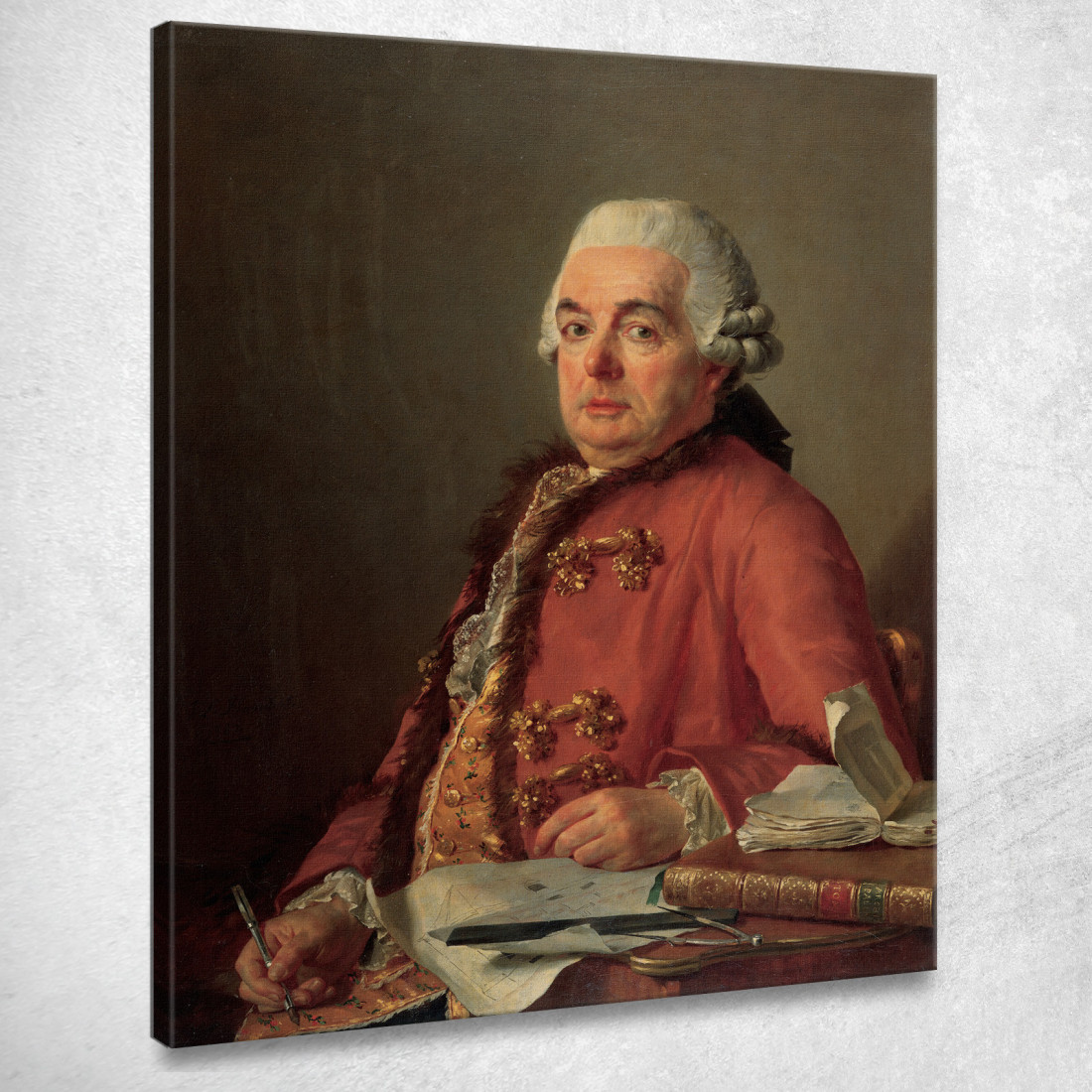 Ritratto Di Jacques François Desmaisons Jacques Louis David jld55 quadro stampato su tela