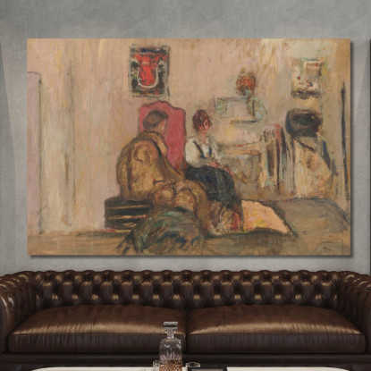 Yvonne Printemps Nel Suo Camerino Édouard Vuillard evu181 quadro stampato su tela