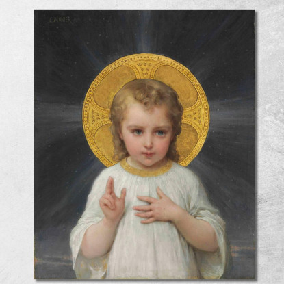 Gesù Émile Munier emn12 quadro stampato su tela