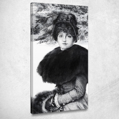 Una Passeggiata Nella Neve James Tissot jts7 quadro stampato su tela
