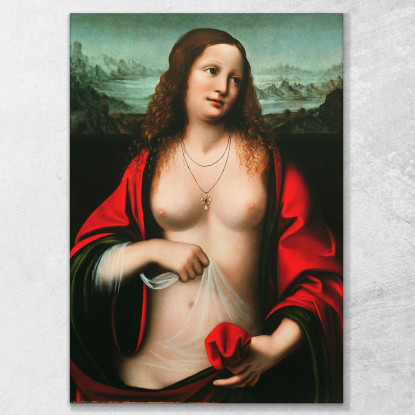 Maria Maddalena Leonardo Da Vinci ldv23 quadro stampato su tela