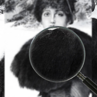 Una Passeggiata Nella Neve James Tissot jts7 quadro stampato su tela