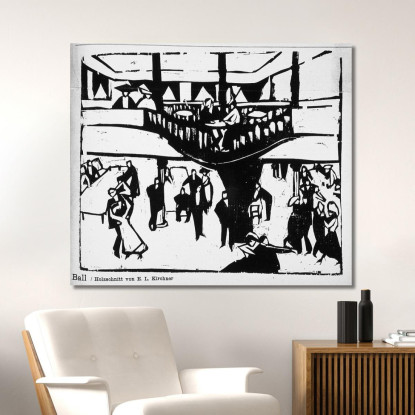 Palla Vicino Ernst Ludwig Kirchner elk5 quadro stampato su tela