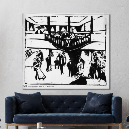 Palla Vicino Ernst Ludwig Kirchner elk5 quadro stampato su tela