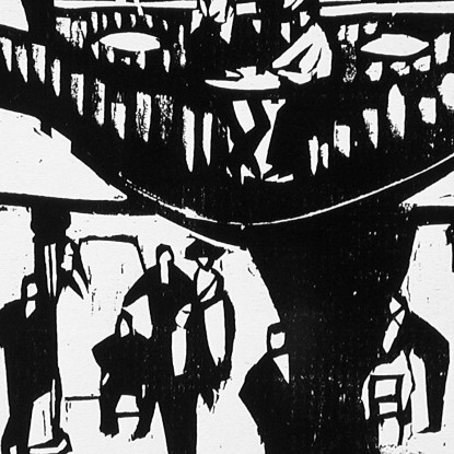 Palla Vicino Ernst Ludwig Kirchner elk5 quadro stampato su tela