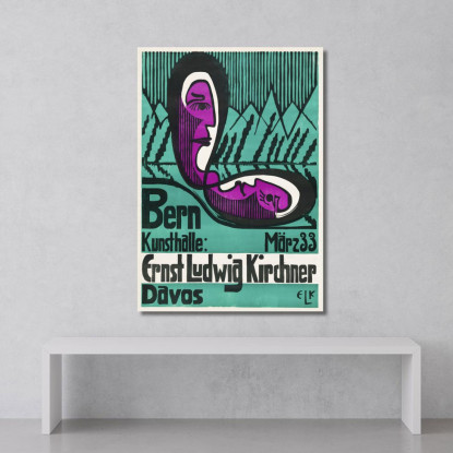 Kunsthalle Di Berna 33 Marzo 1933 Ernst Ludwig Kirchner elk9 quadro stampato su tela