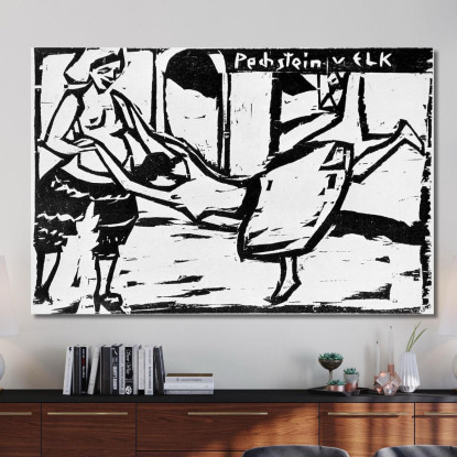 Balla Vicino Ernst Ludwig Kirchner elk20 quadro stampato su tela