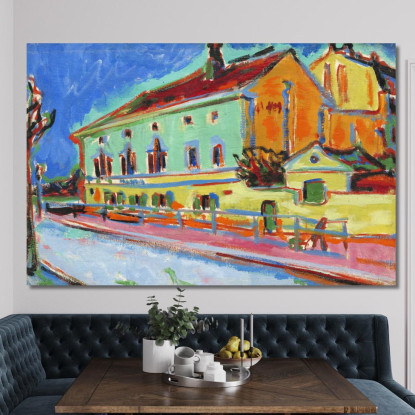 Dritto Della Sala Da Ballo Bellevue Ernst Ludwig Kirchner elk21 quadro stampato su tela